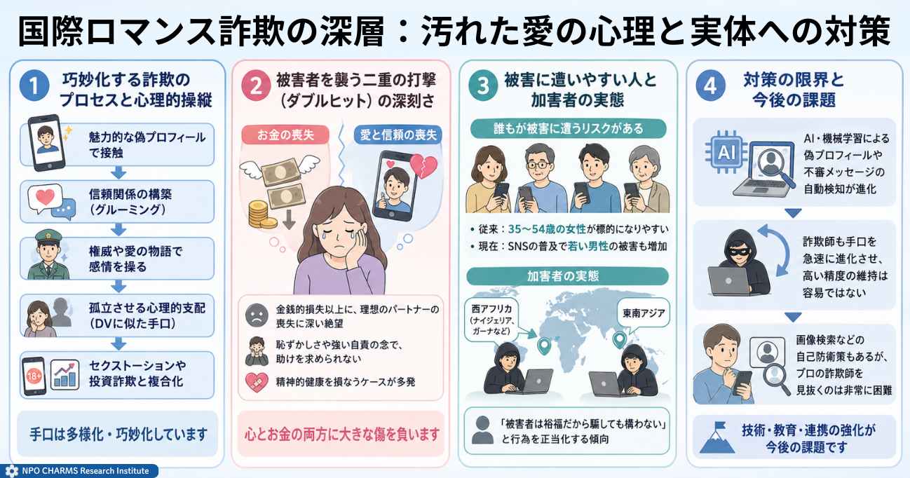 国際ロマンス詐欺の深層：汚れた愛の心理と実体への対策