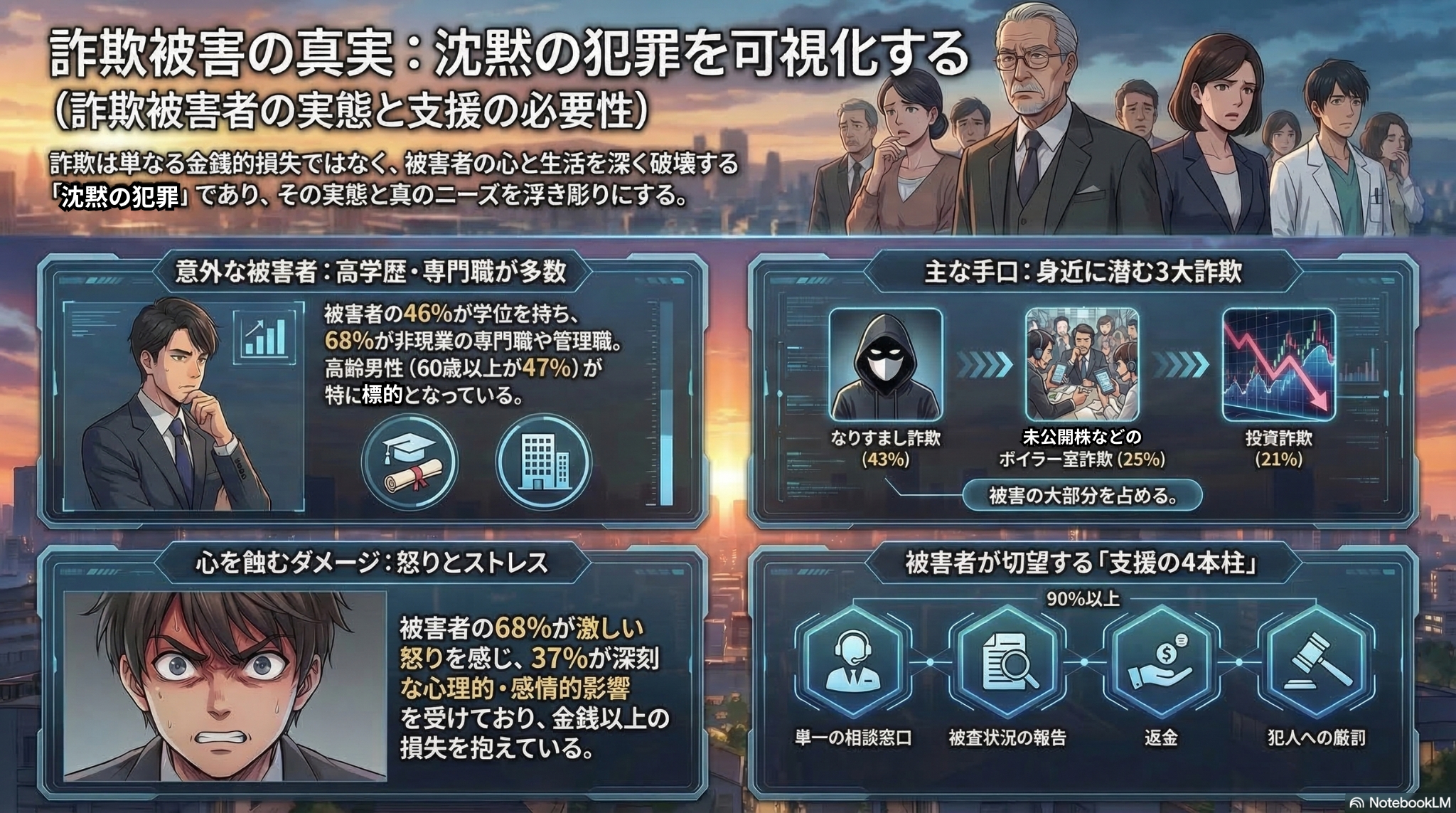 詐欺被害者の本当の苦しみとは