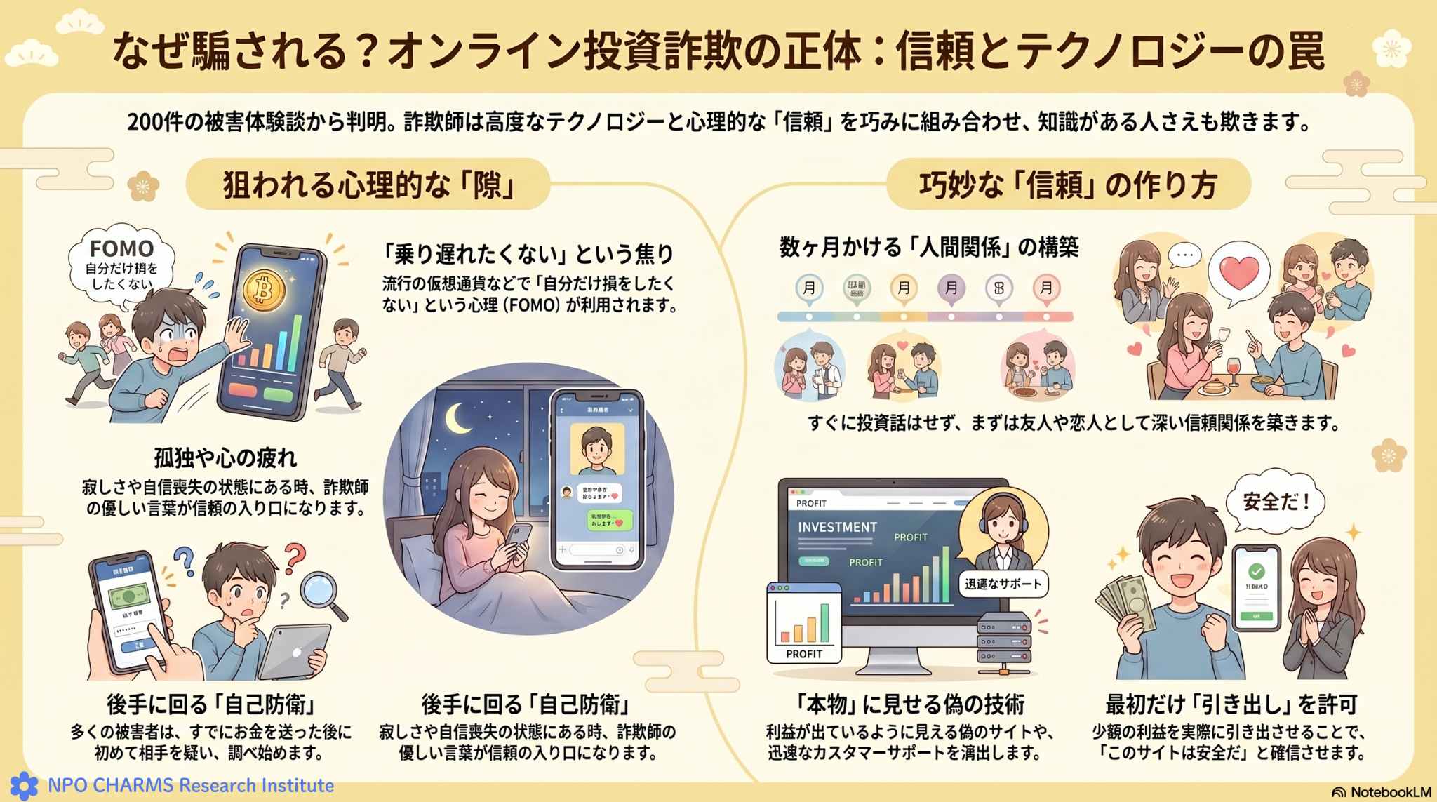 なぜ騙される？　オンライン投資詐欺の正体：信頼とテクノロジーの罠