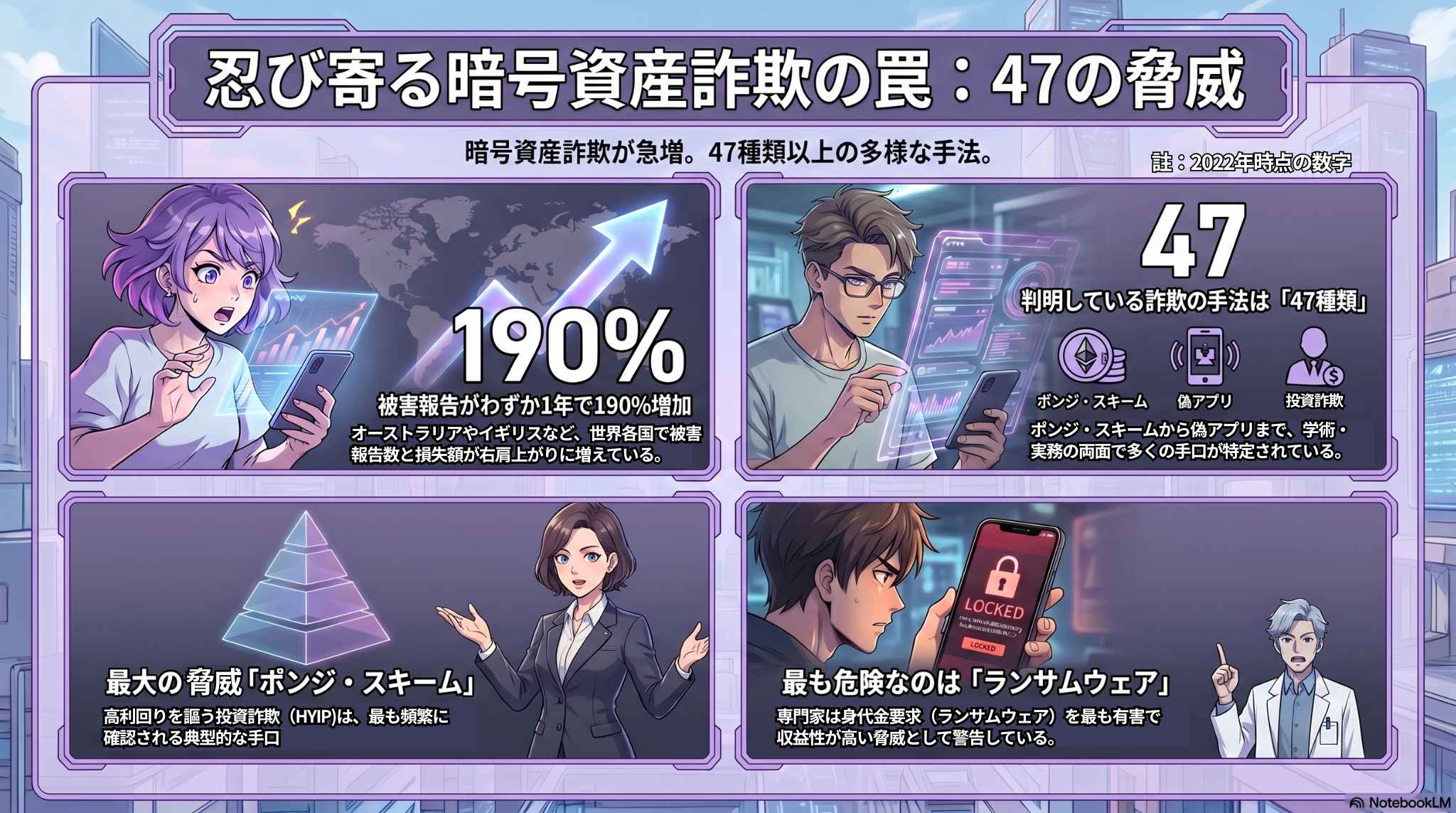 暗号資産詐欺の罠47の脅威