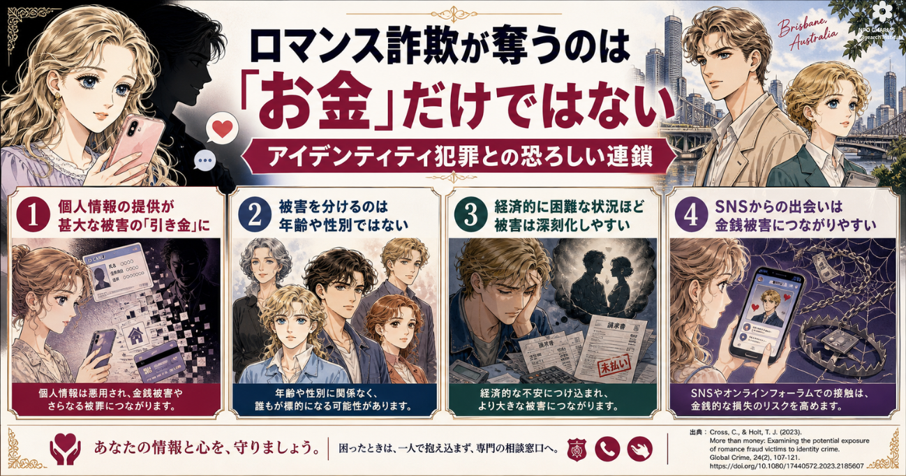 ロマンス詐欺が奪うのはお金だけじゃない