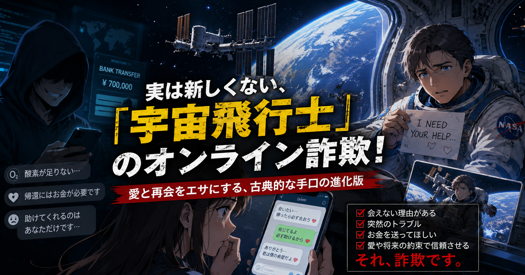 実は新しくない宇宙飛飛行士詐欺